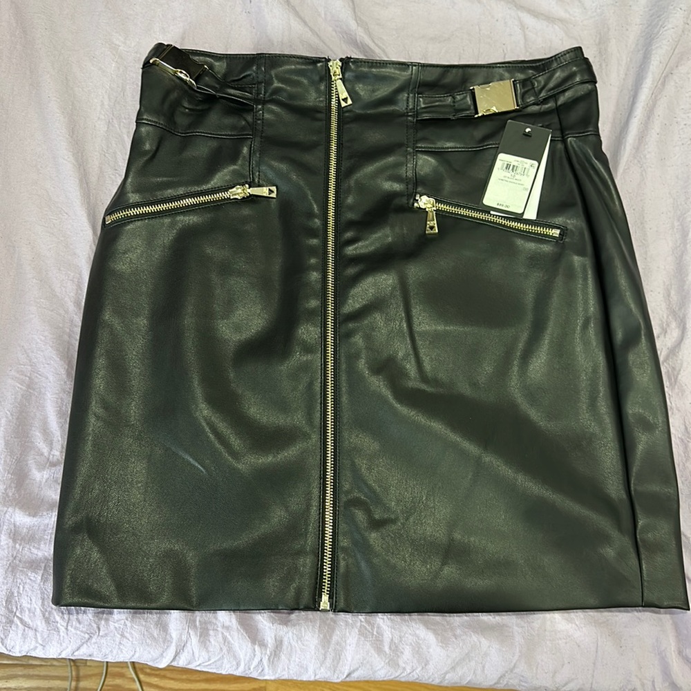 Black GUESS leather skirt